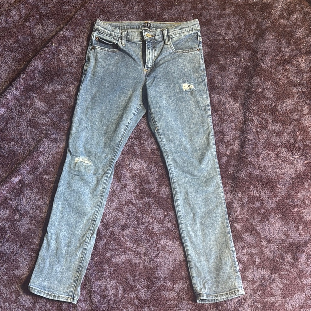 5/$25 Boys sz 14 GAP Light Blue Stretch Skinny Jeans